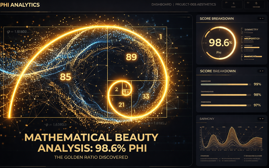 φ — The Golden Spiral - Mathematical Visualization