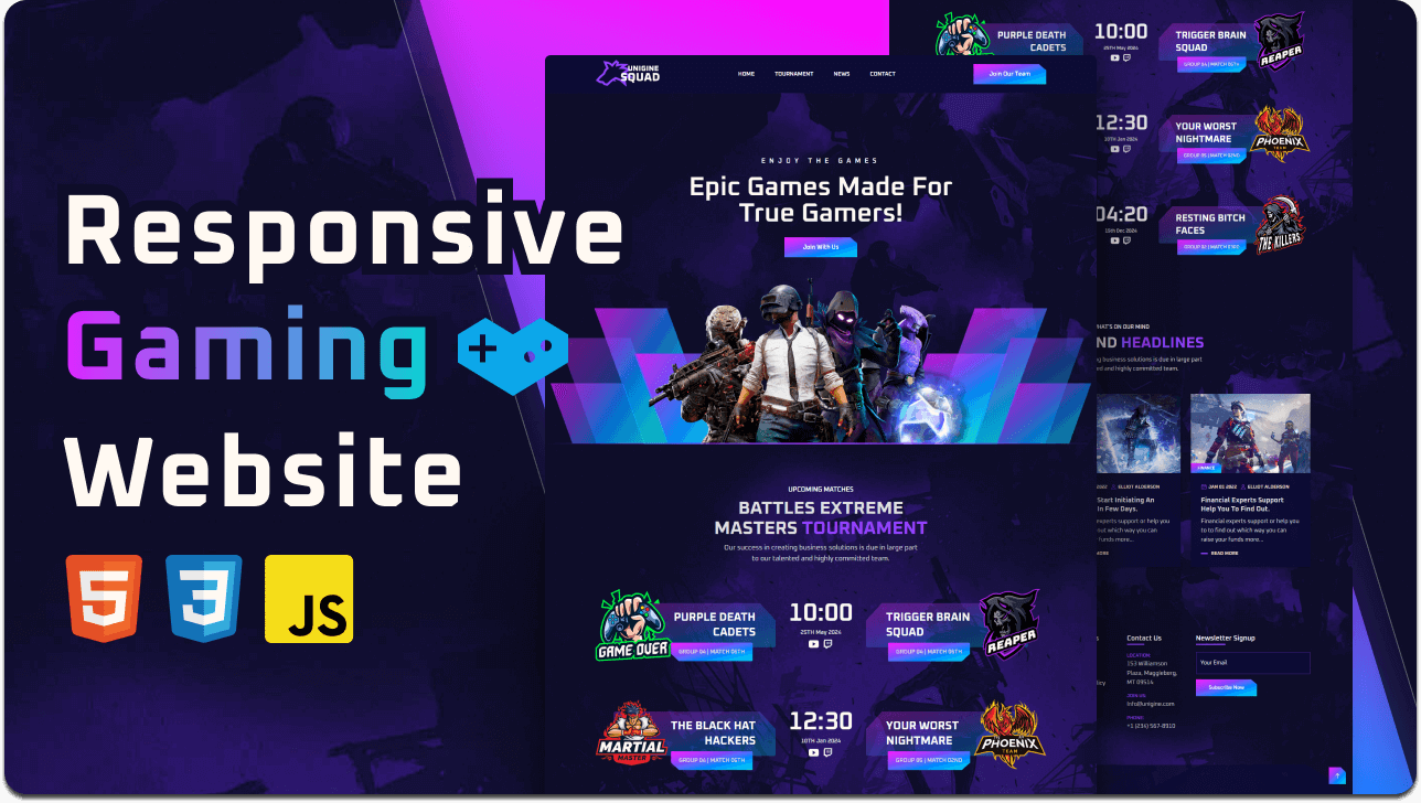 GameHive - Gaming Hub Website
